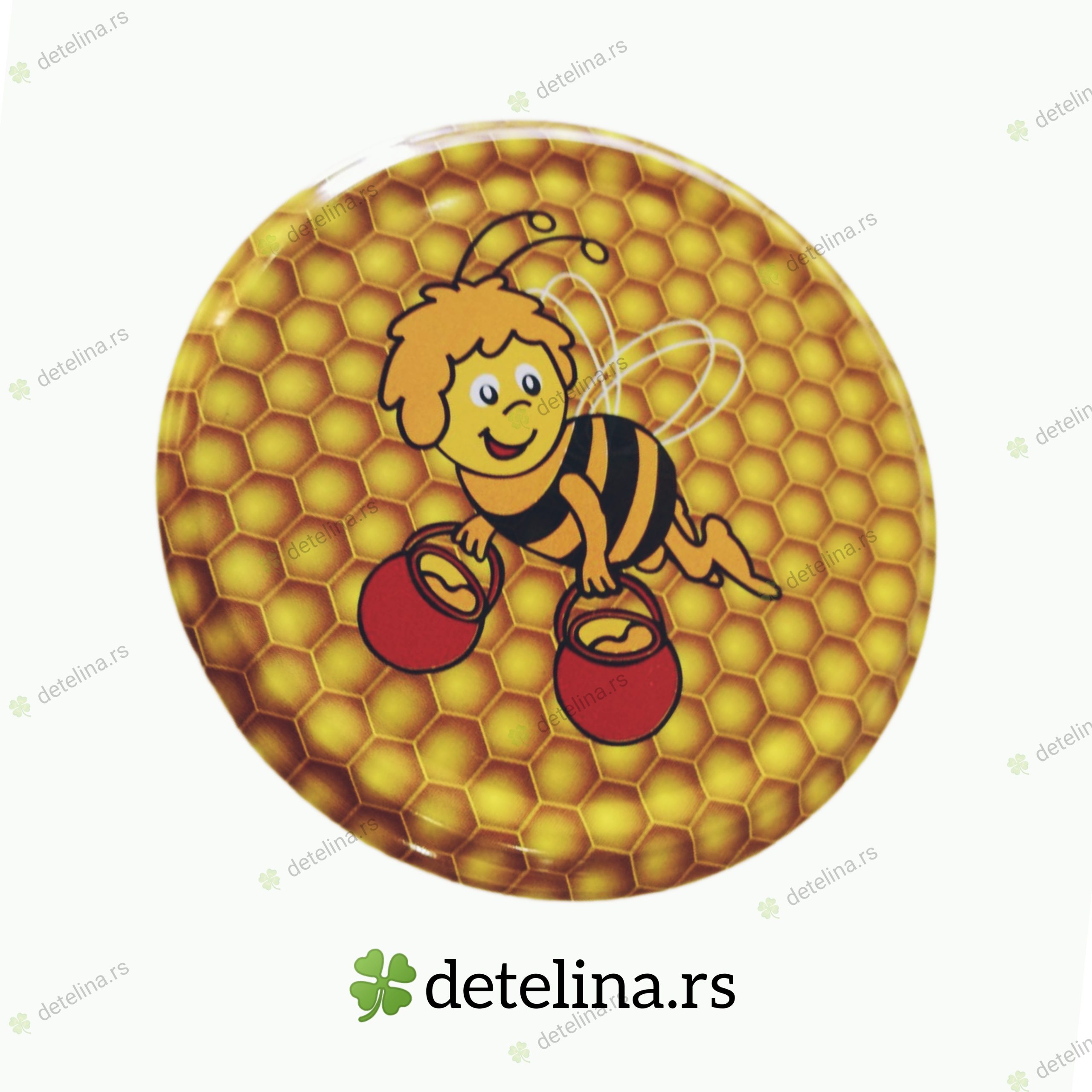 Poklopac metalni za tegle Ø 82 i Ø 66 Pčelica Maja