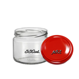 TEGLA GLAT 330ml. sa poklopcem fi82