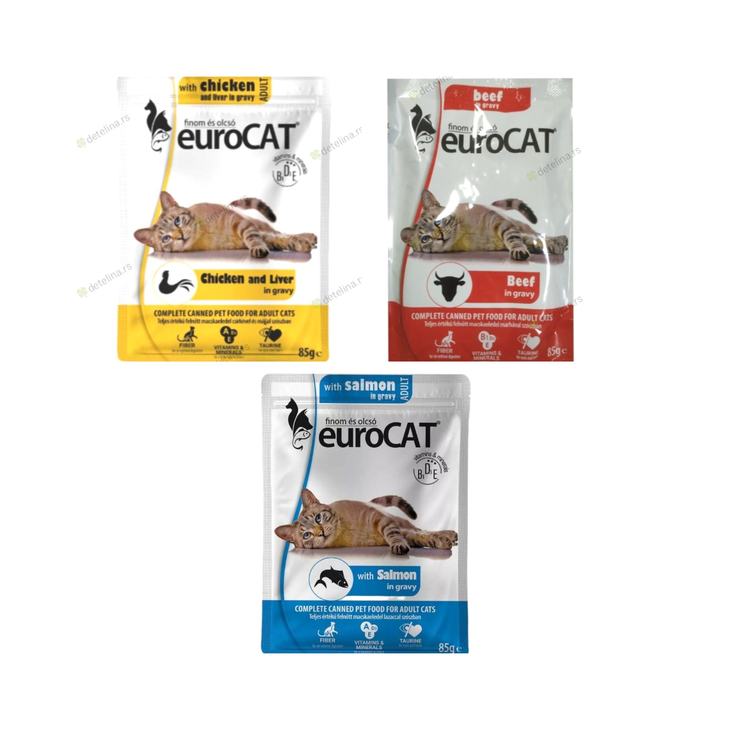Euro Cat 85g vlažna hrana za mačke