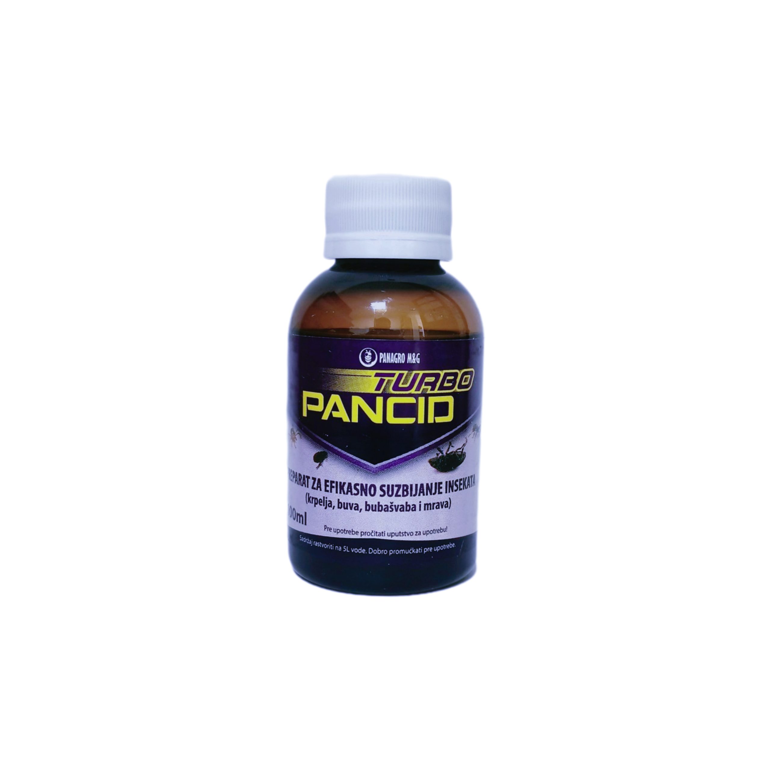 PANCID TURBO koncetrovani insekticid 100ml protiv krpelja, buva, bubašvaba i mrava