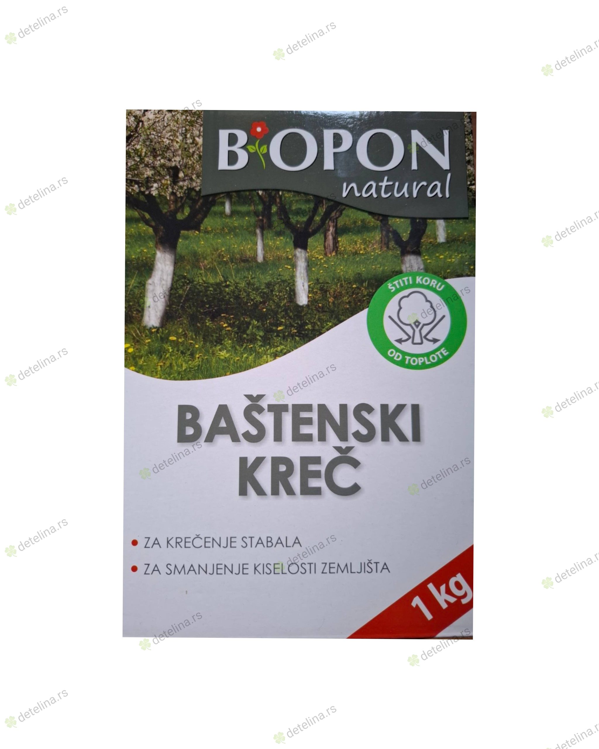 BIOPON BAŠTENSKI KREČ ZA KREČENJE STABALA I SMANJENJA KISELOSTI ZEMLJIŠTA 1kg