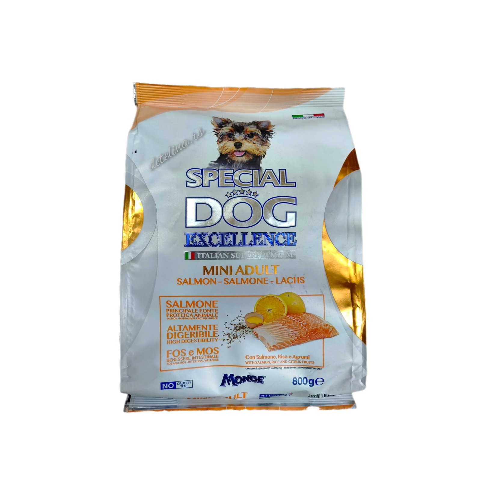 DOG EXCELLENCE MINI ADULT suva hrana za odrasle pse malih rasa sa ukusom lososa 800gr.