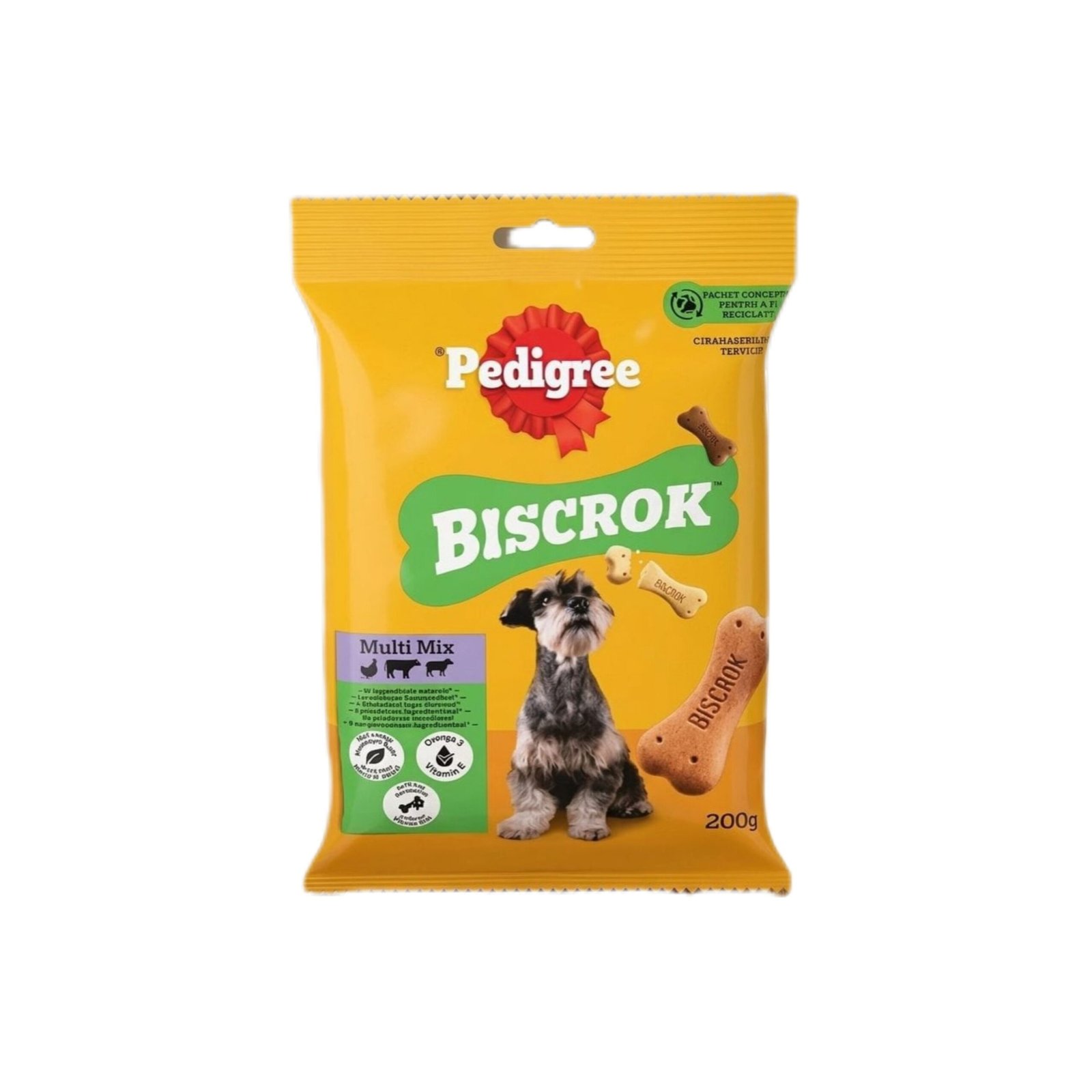 Pedigree Biscrok MULTI MIX keksići za pse u obliku kostiju 200gr.