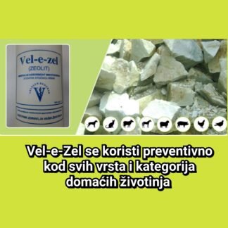 Zeolit Vel-e-zel 1kg. za sve vrste i kategorije domaćih životinja